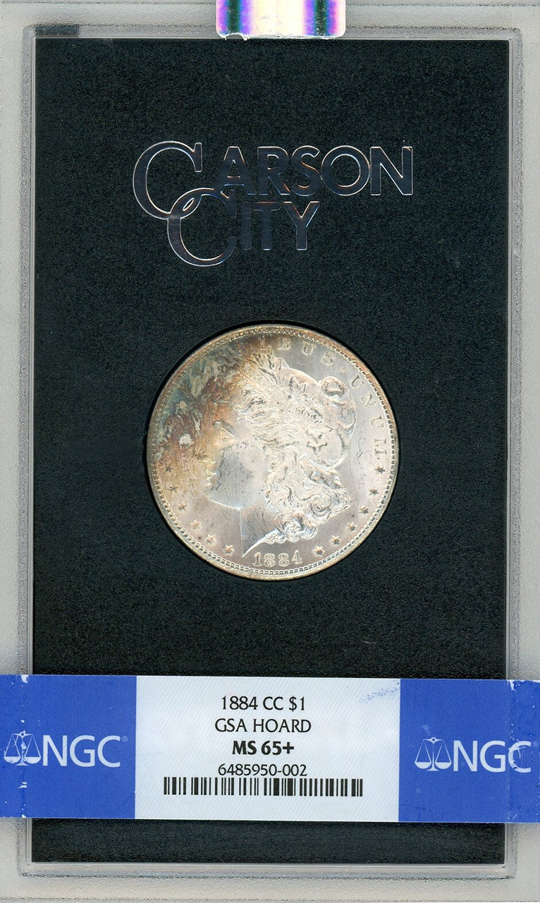 1884-CC GSA Hoard Morgan Dollar NGC MS65+