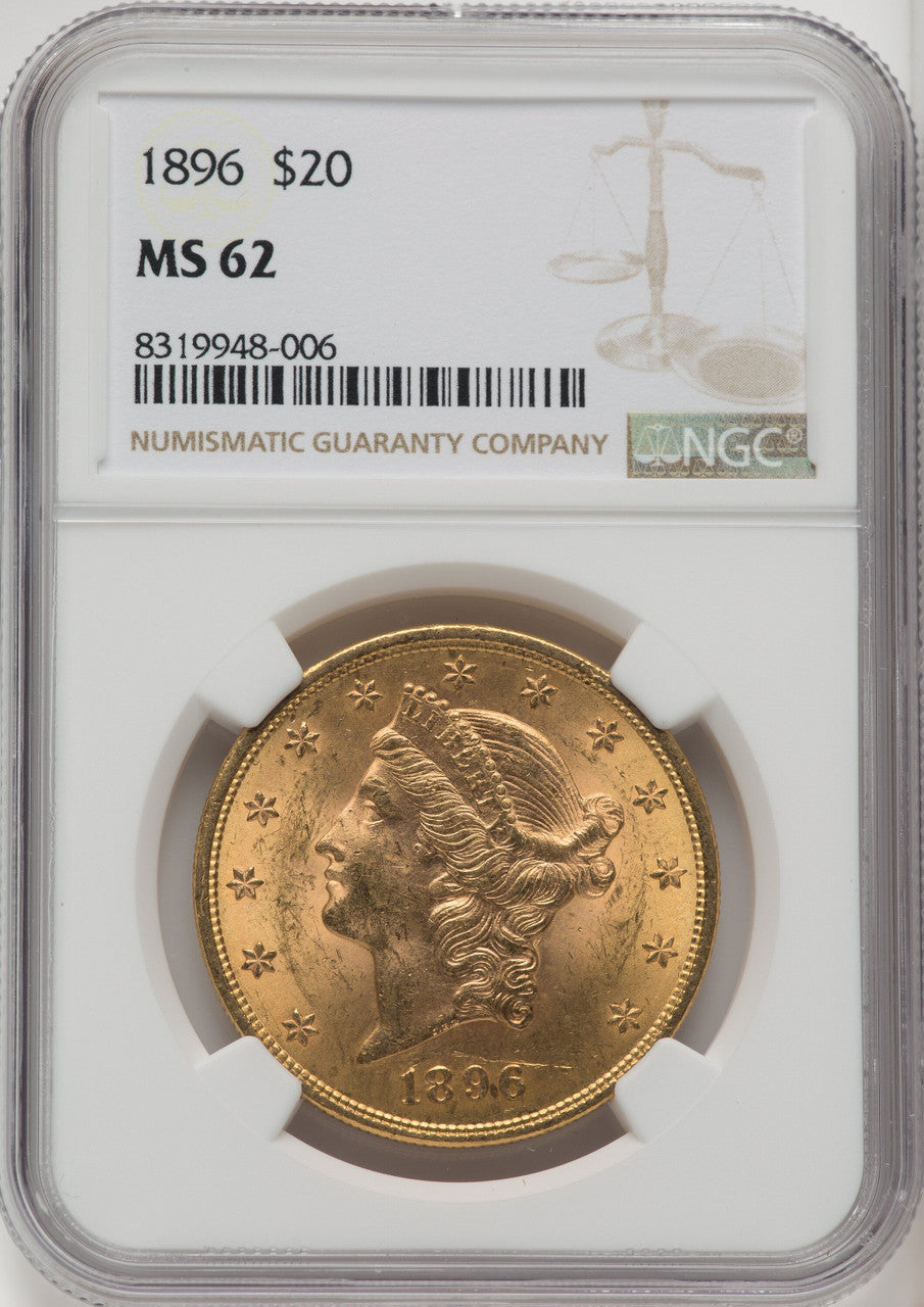 1896 $20 Liberty Double Eagle NGC MS62 (177185372)