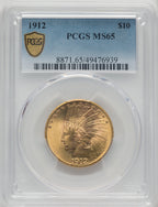 1912 $10 Indian Eagle PCGS MS65 (772515014)