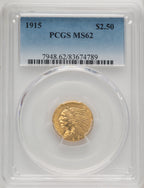 1915 $2.50 Indian Quarter Eagle PCGS MS62 (772102144)
