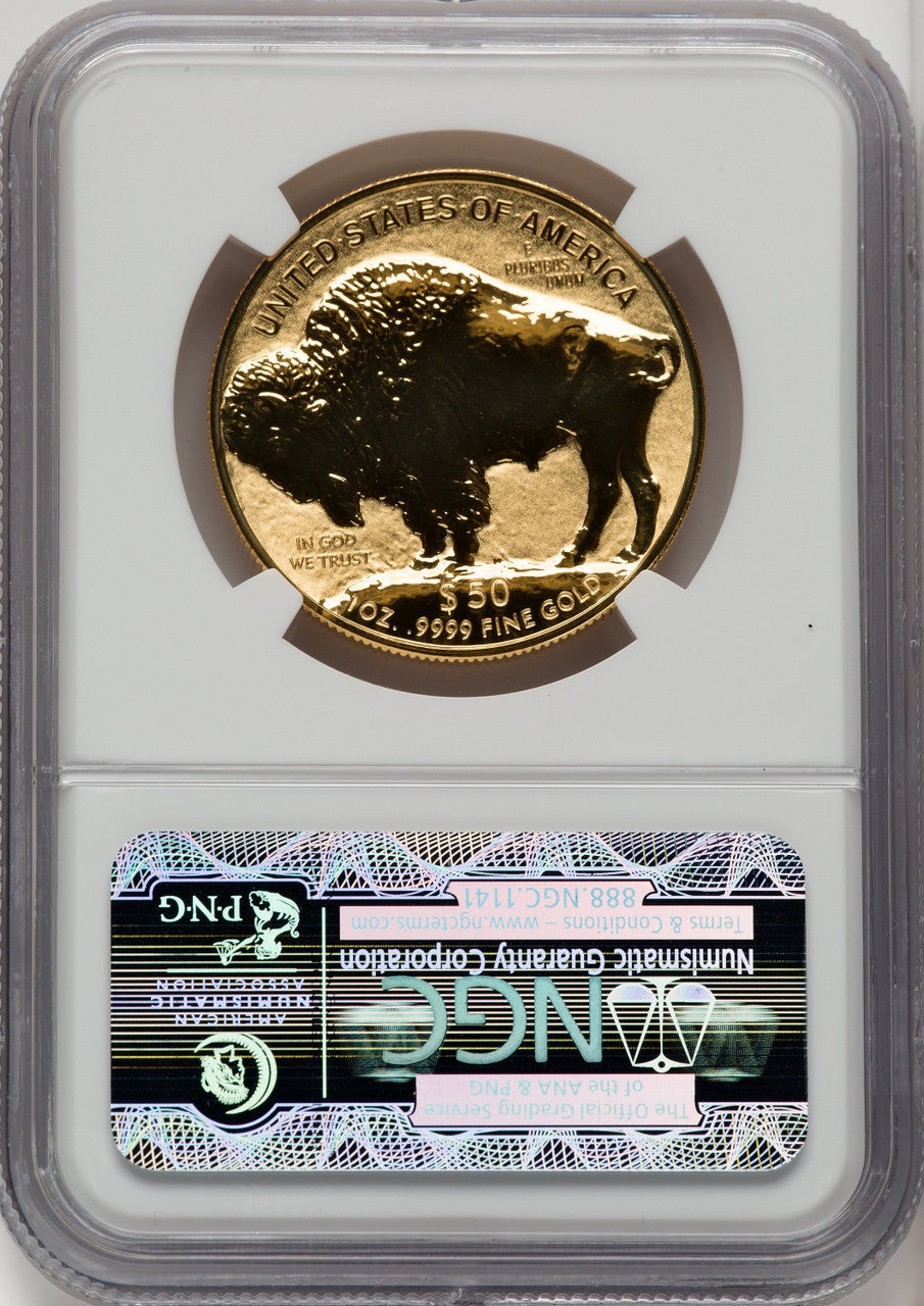 2013-W $50 One-Ounce Gold Buffalo Reverse Proof First Strike NGC PF70 (772599004)
