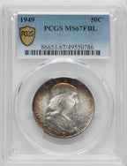1949 50C FL Franklin Half Dollar PCGS MS67 (772543003)