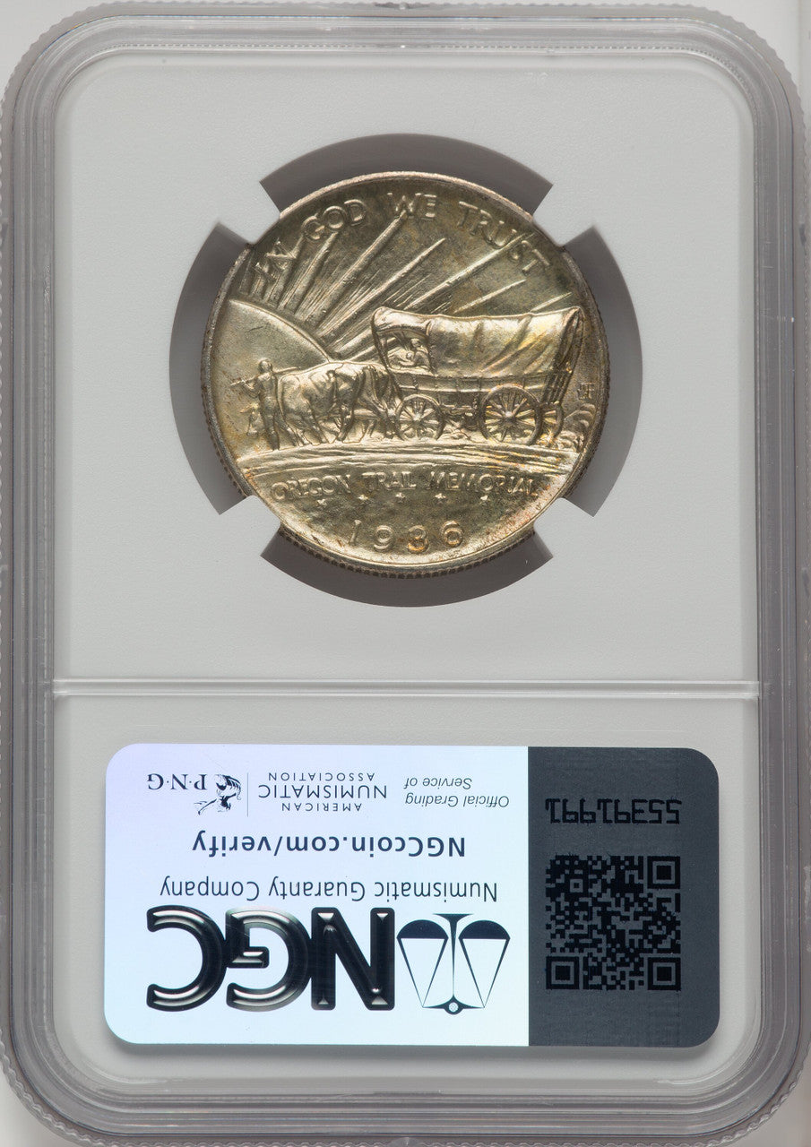 1936-S 50C Oregon Commemorative Silver NGC MS67