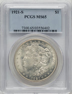 1921-S Morgan Dollar PCGS MS65 (772102198)
