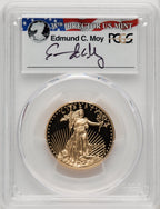 2016-W $25 Half-Ounce Gold Eagle 30th Anniversary First Strike Moy Signature FS Ed Moy PCGS PR70