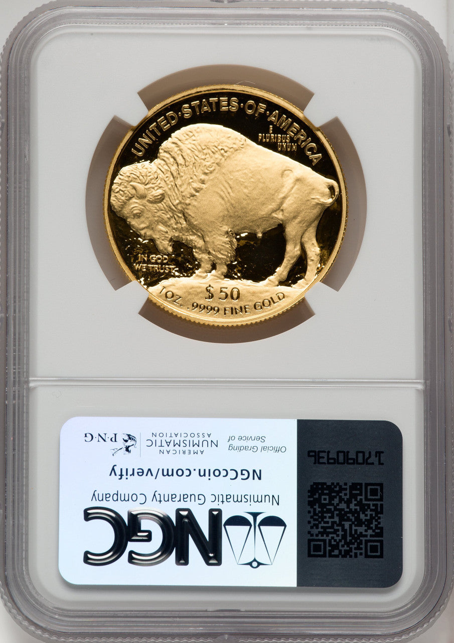 2021-W G$50 Gold Buffalo DCAM Brown Label NGC PF70 (519856174)
