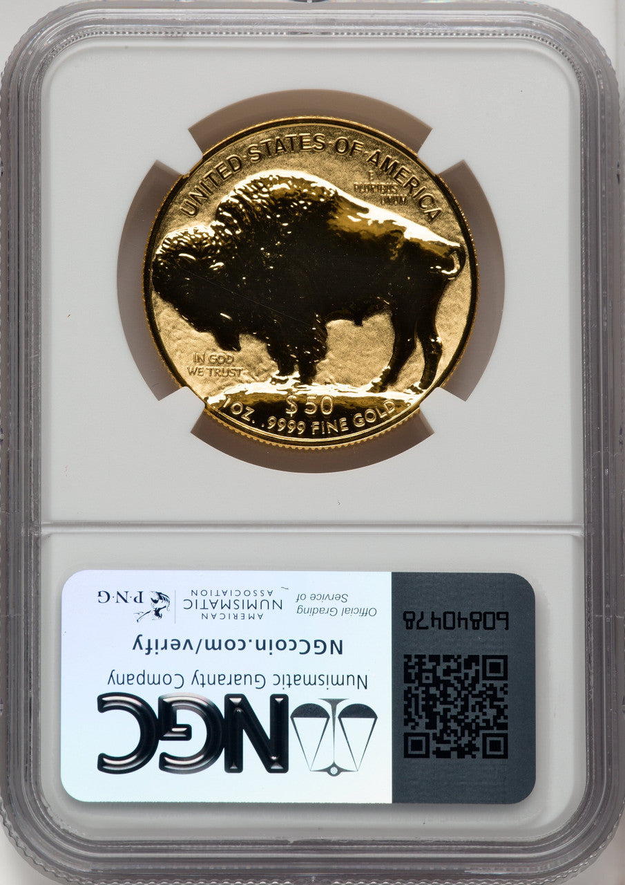 2013-W $50 One-Ounce Gold Buffalo Reverse Proof 100th Anniversary NGC PF70 (772498007)