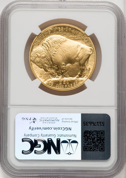 2008-W $50 One-Ounce Gold Buffalo Brown Label NGC MS70 (772006001)