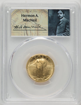 2016-W 25C Standing Liberty 100th Anniversary Gold Centennial PCGS MS70