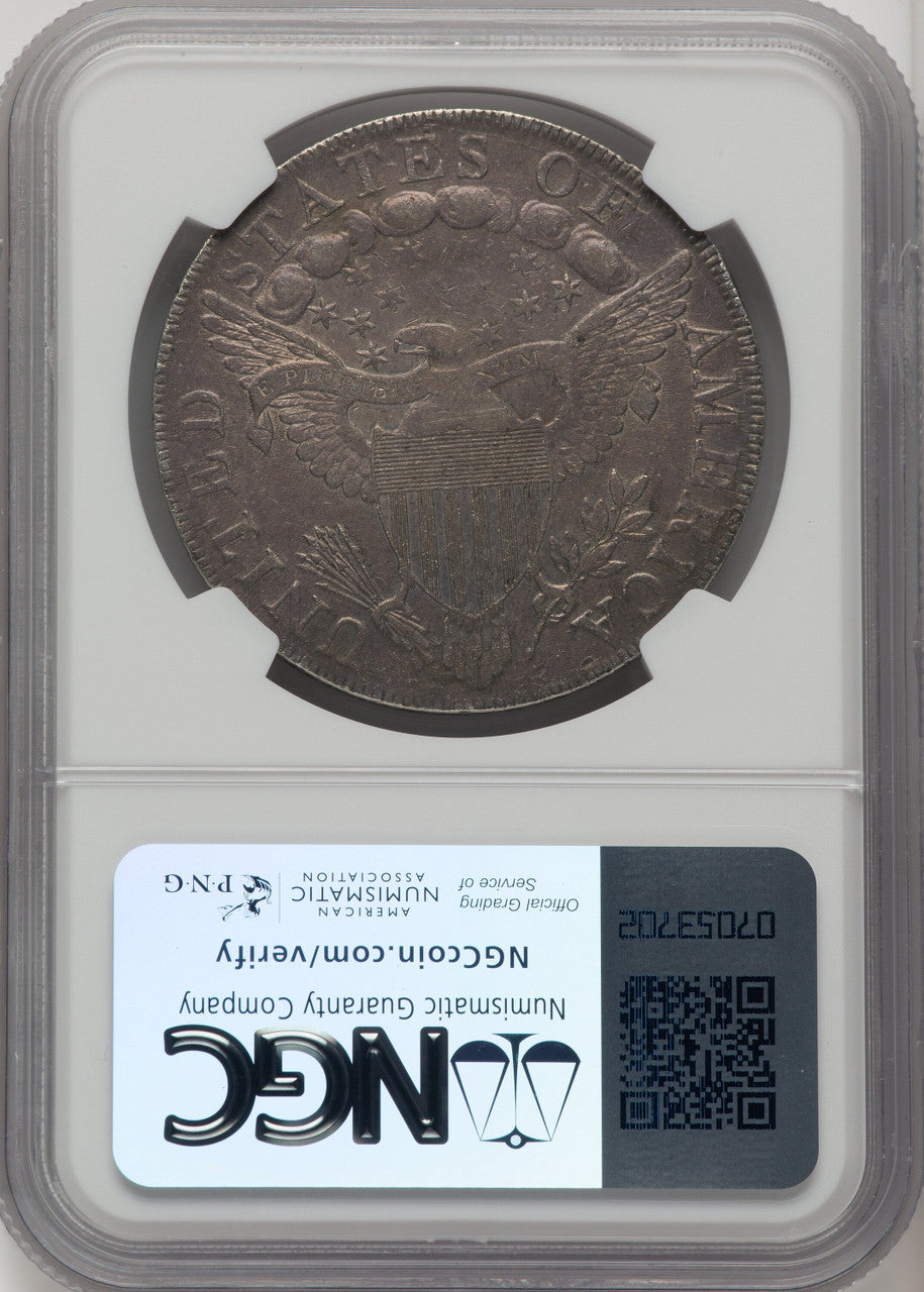 1798 Large Eagle Pointed 9 Early Dollar NGC XF45