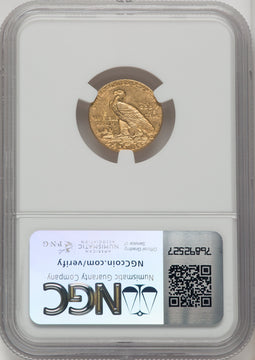 1914 $2.50 Indian Quarter Eagle NGC MS62 (506513032)
