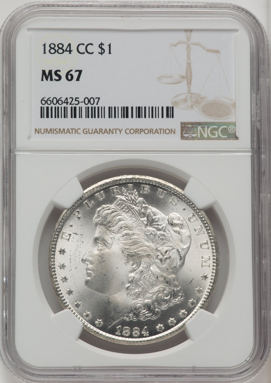 1884-CC Morgan Dollar NGC MS67 (771844050)