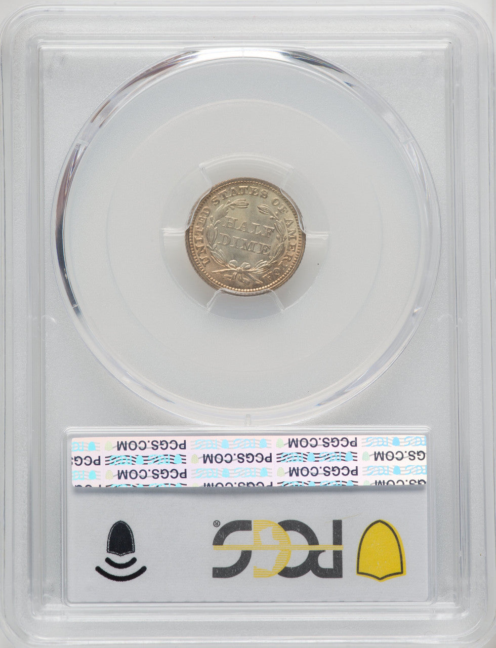 1852 H10C Seated Half Dime PCGS MS65