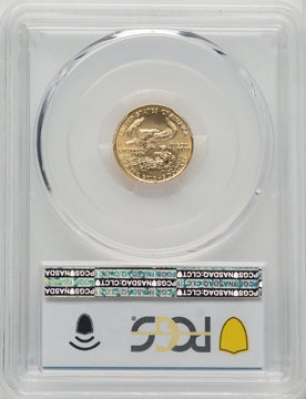 1988 $5 Tenth-Ounce Gold Eagle Blue Gradient PCGS MS70