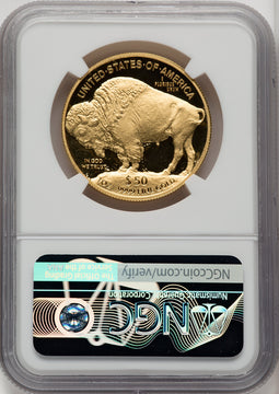 2012-W $50 One-Ounce Gold Buffalo First Strike Mike Castle NGC PF70 (772693009)