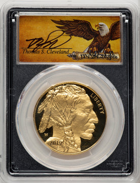 2019-W 1 oz Gold Buffalo First Day of Issue PCGS PR70 Cleveland