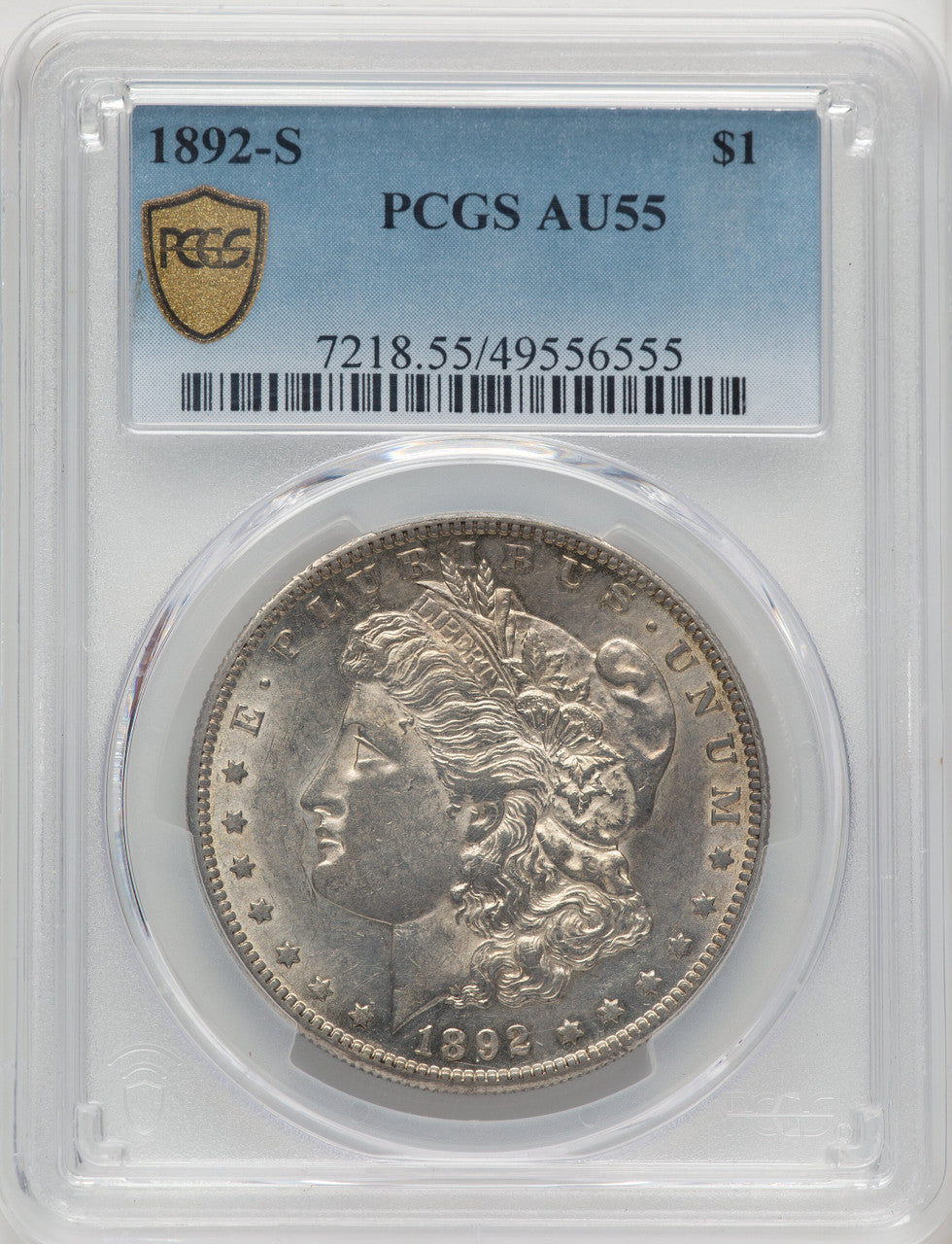 1892-S Morgan Dollar PCGS AU55