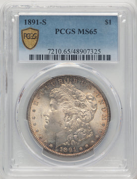 1891-S Morgan Dollar PCGS MS65