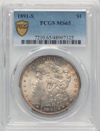 1891-S Morgan Dollar PCGS MS65