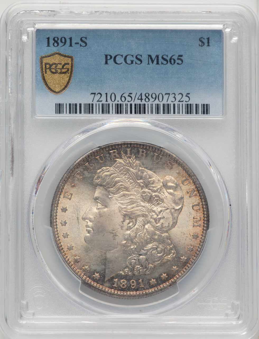 1891-S Morgan Dollar PCGS MS65