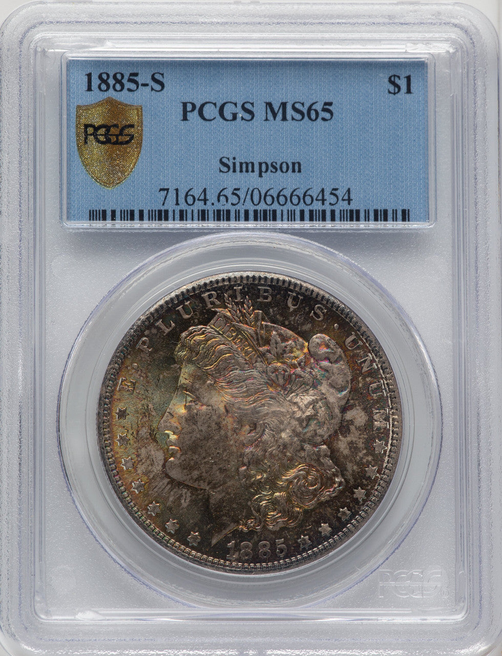 1885-S Morgan Dollar PCGS MS65