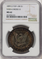1899-OMicro O VAM-4 Morgan Dollar NGC MS62