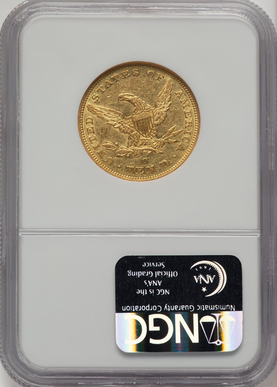 1842-O $10 Liberty Eagle NGC AU53 (772603094)