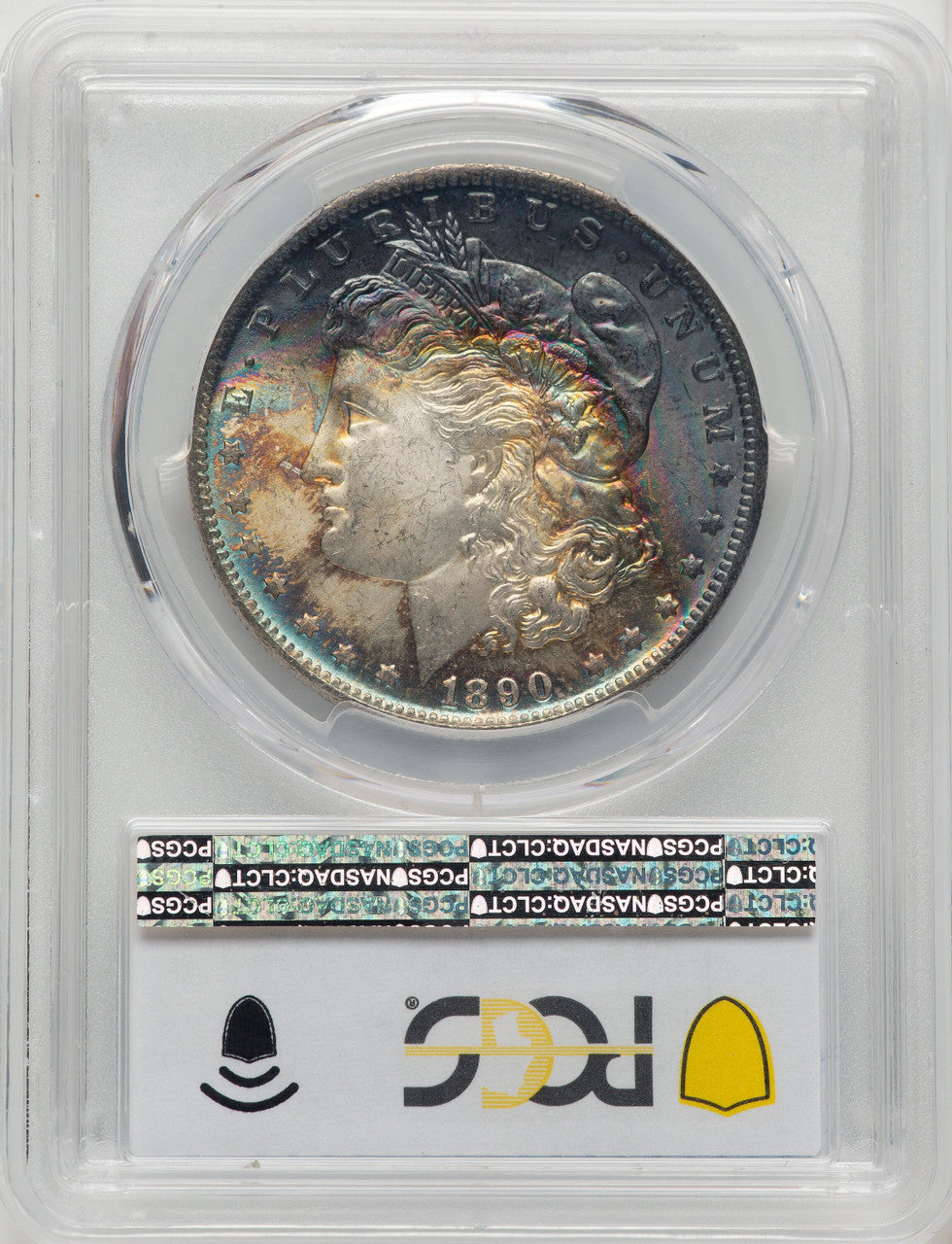 1890-O CAC Morgan Dollar PCGS MS65