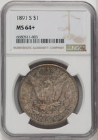1891-S Morgan Dollar NGC MS64+