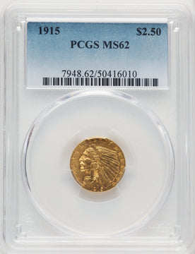 1915 $2.50 Indian Quarter Eagle PCGS MS62 (771124362)