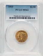 1915 $2.50 Indian Quarter Eagle PCGS MS62 (771124362)