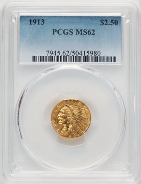1913 $2.50 Indian Quarter Eagle PCGS MS62 (771124350)