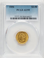 1856 $2.50 Liberty Quarter Eagle PCGS AU55