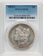 1892-S Morgan Dollar PCGS XF45
