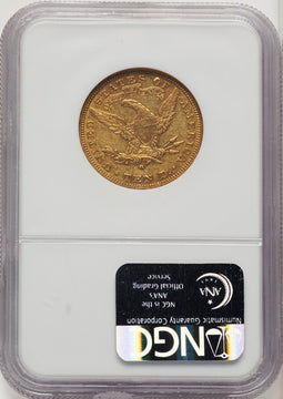 1881-O $10 Liberty Eagle NGC AU50