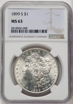 1899-S Morgan Dollar NGC MS63