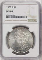 1900-S Morgan Dollar NGC MS64 (520082083)