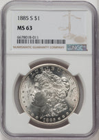 1885-S Morgan Dollar NGC MS63 (520082075)
