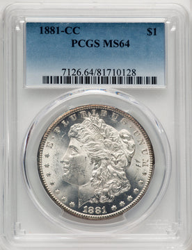 1881-CC Morgan Dollar PCGS MS64 (772575012)