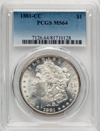 1881-CC Morgan Dollar PCGS MS64 (772575012)