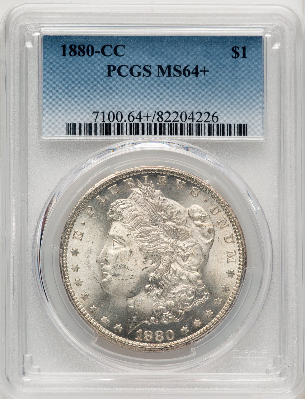 1880-CC Morgan Dollar PCGS MS64+