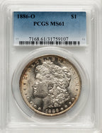 1886-O Morgan Dollar PCGS MS61
