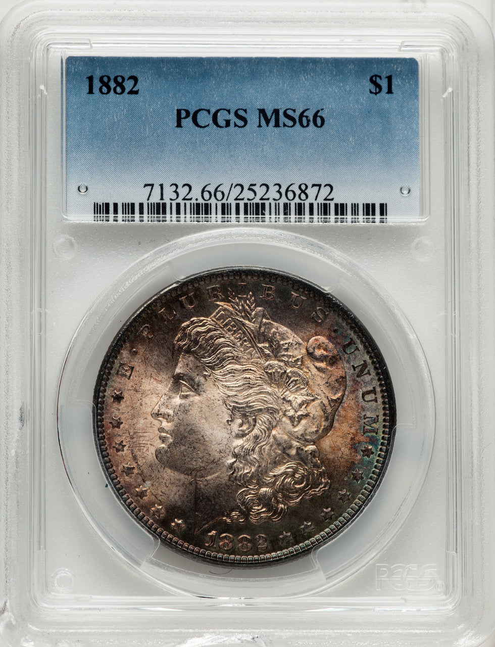 1882 Morgan Dollar PCGS MS66