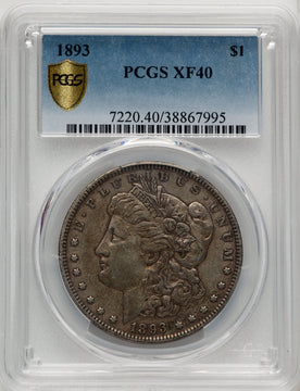 1893 Morgan Dollar PCGS XF40