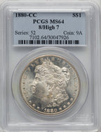 1880-CC 8 Over High 7 Morgan Dollar PCGS MS64 (772575010)