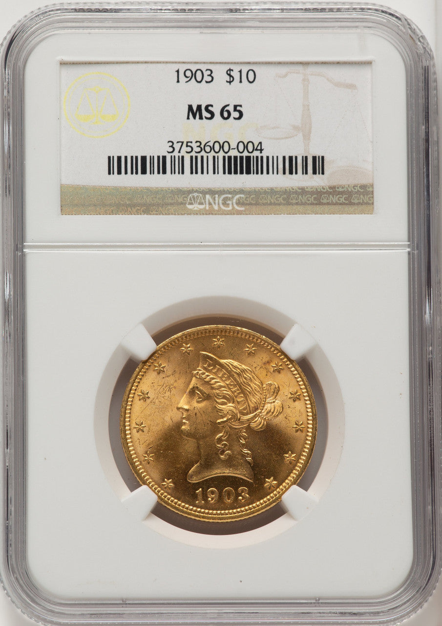 1903 $10 Liberty Eagle NGC MS65
