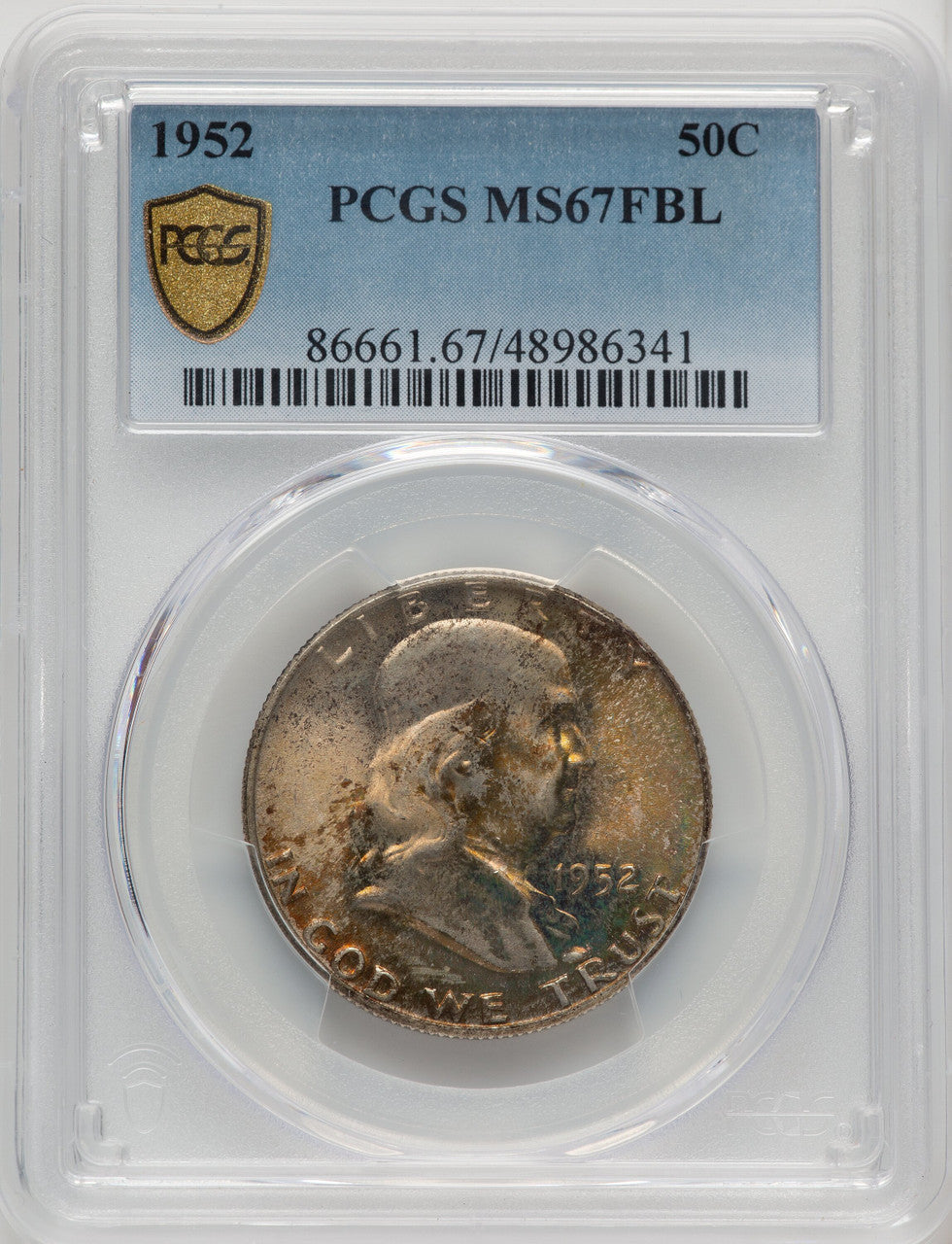 1952 50C FL Franklin Half Dollar PCGS MS67 (520082018)