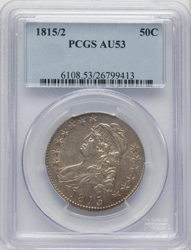 1815/2 50C Bust Half Dollar PCGS AU53