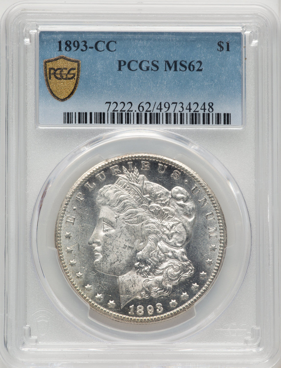 1893-CC Morgan Dollar PCGS MS62