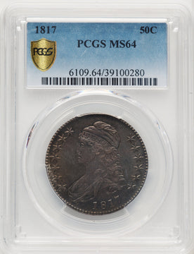 1817 50C Bust Half Dollar PCGS MS64